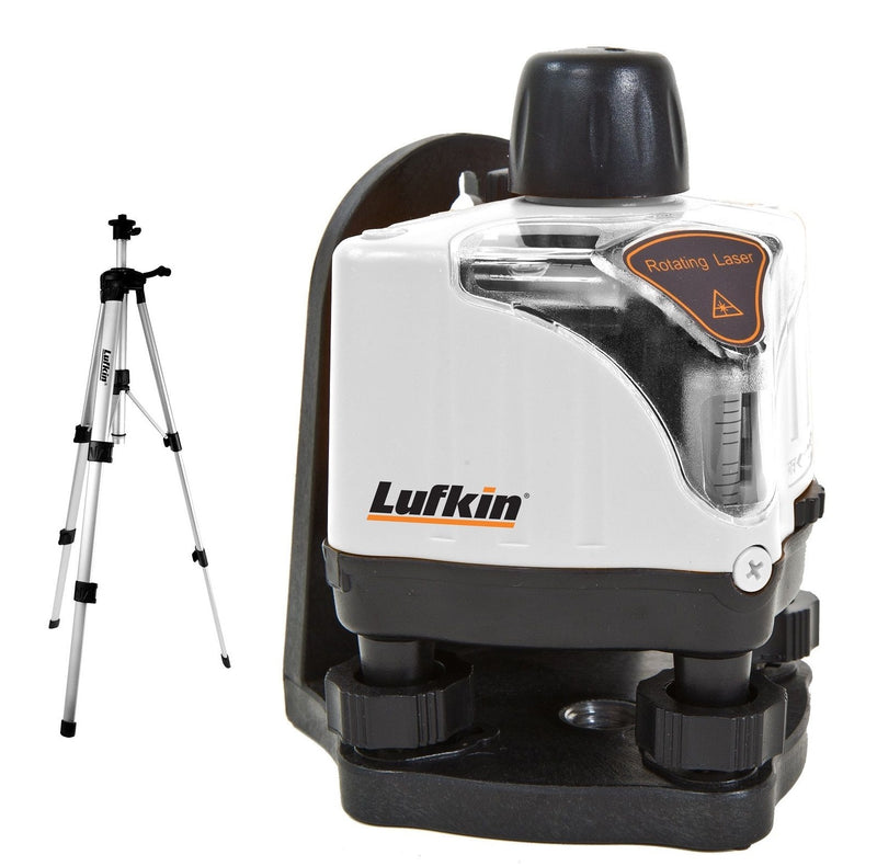 LUFKIN Red Beam Rotating Laser Level Kit With Tripod LR500