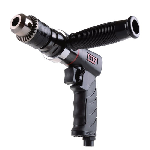 M7 Air Drill, Reversible, Q-Series, Keyed Chuck, 500RPM, 1/2" Capacity