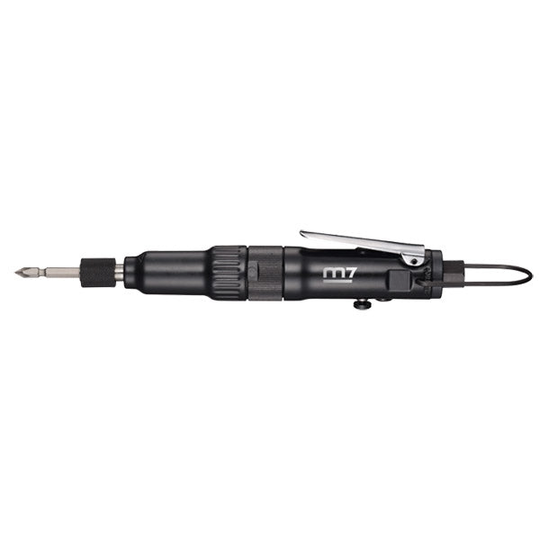 M7 Air Heavy Duty Straight Screwdriver, Positive Adj Clutch 0.7 - 2.2 FT/LB, M4 Bolt Capacity, 1/4