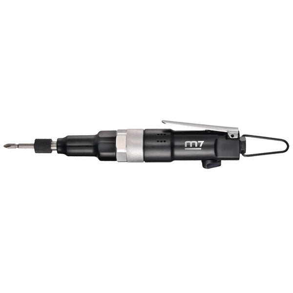 M7 Air Heavy Duty Straight Screwdriver, Positive Adj Clutch. 1.5 -5.92 FT/LB, M4 Bolt Capacity, 1/4