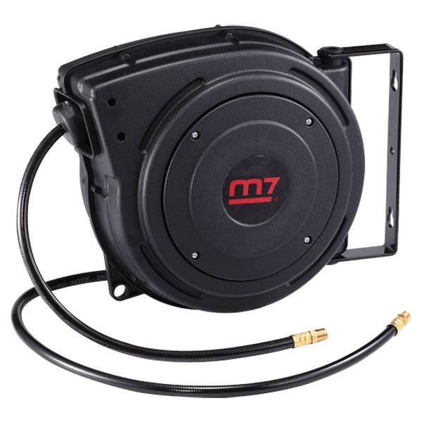M7 Air Hose Reel, Wall Mount Case, 10MM ID X 15MM OD Pu Hose, 15M