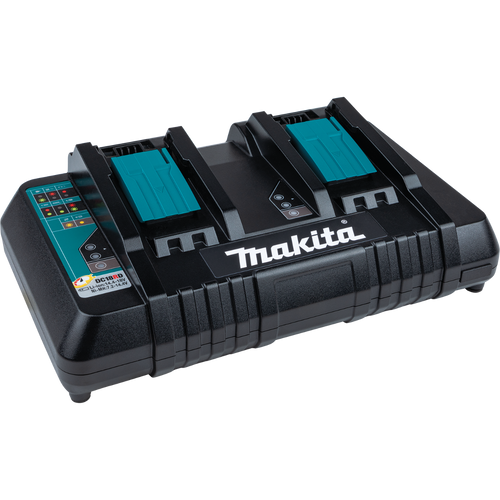MAKITA 18V LITHIUM-ION DUAL-PORT RAPID BATTERY CHARGER DC18RD-BFD