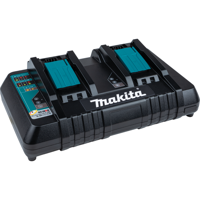 MAKITA 18V LITHIUM-ION DUAL-PORT RAPID BATTERY CHARGER DC18RD-BFD