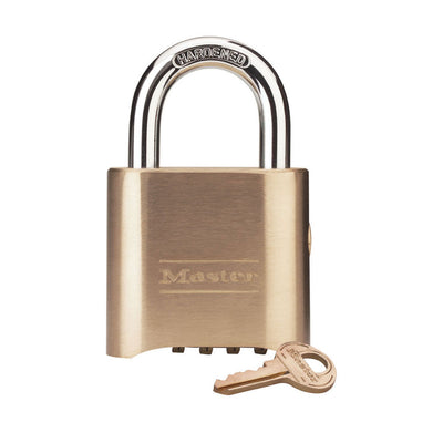 MASTER LOCK 0176 Combination Padlock with Key Override