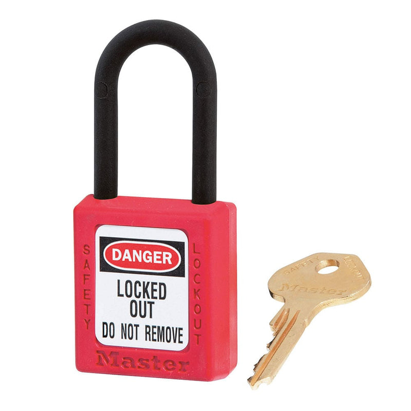MASTER LOCK 0406 Safety Padlock Red