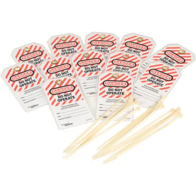 MASTER LOCK 0497A Danger Do Not Operate Lockout Tags 12 Pack