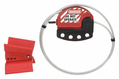 MASTER LOCK Butterfly Valve Lockout with Cable