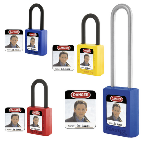 MASTER LOCK S142 Photo Identification Padlock Labels 6 Pack