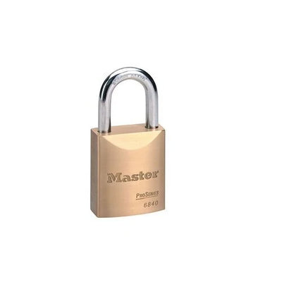 MASTER LOCK 6840SSLJK 40mm Solid Brass Padlock - Stainless Steel Shackle
