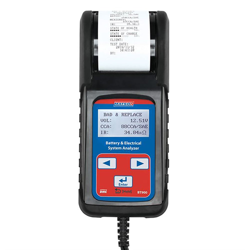 MATSON Advanced Battery System Tester With Printer-Replaces BT2100