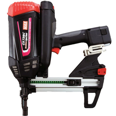 MAX Cordless Gas Super Pinner Concrete/Steel Nailer Track It Gun-Short Track GS738CST