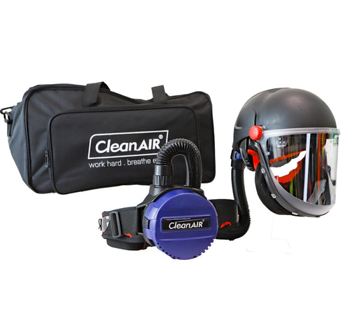 Maxisafe - Ready 2 Work Kit Ca-40G Helmet & Basic Papr With P3 Filter, Prefilter, Comfort Belt, Ql Hose, Charger And Battery In Duffel Bag - Cylindrical Visor- R814100x -jtd