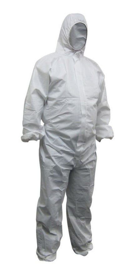 MAXISAFE  WHITE POLYPROPYLENE COVERALL XL