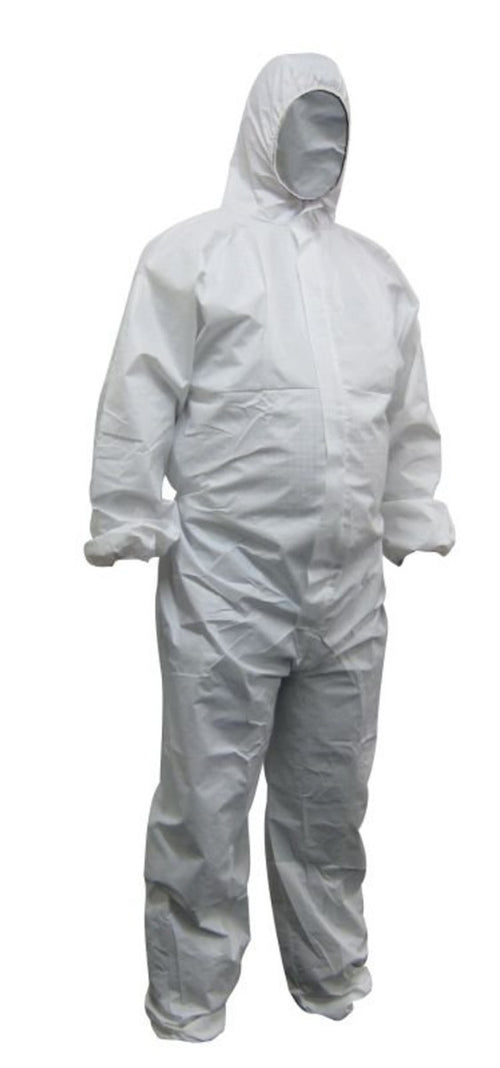 MAXISAFE  WHITE POLYPROPYLENE COVERALL XL