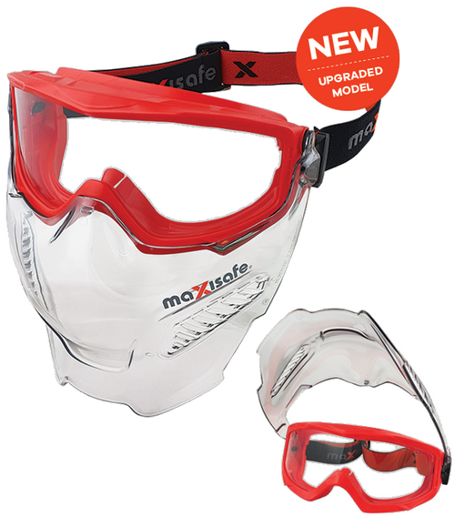 MAXISAFE Goggle & Faceshield Combo With -Clear Screen -FWT