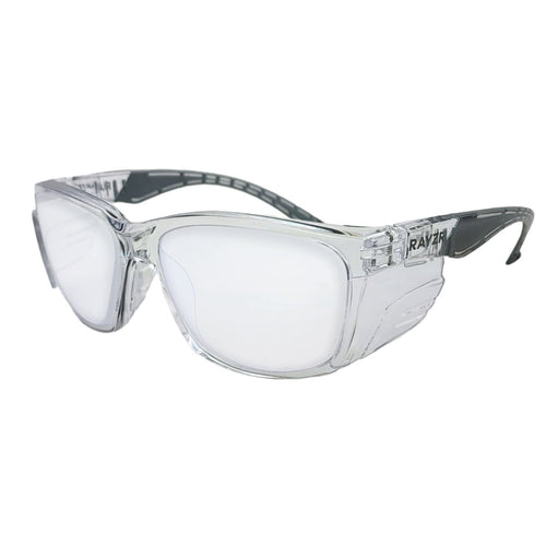 MAXISAFE  Rayzr Safety Glasses - Clear Frame - Clear Lens
