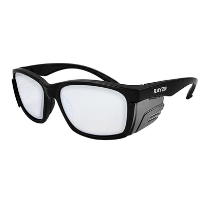 MAXISAFE  Rayzr Safety Glasses - Matte Black Frame - Clear Lens