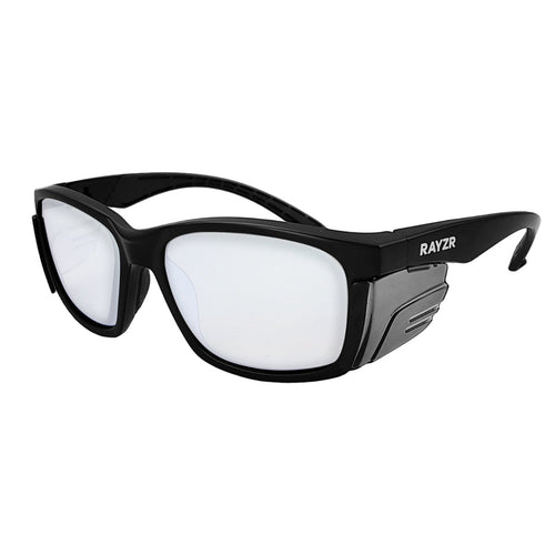 MAXISAFE  Rayzr Safety Glasses - Matte Black Frame - Clear Lens