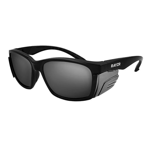MAXISAFE  Rayzr Safety Glasses - Matte Black Frame - Smoke Lens