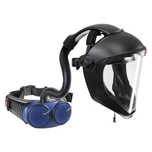 MAXISAFE Air Hood Face Shield with CleanAIR Powered Air Respiratory PAPR Unit