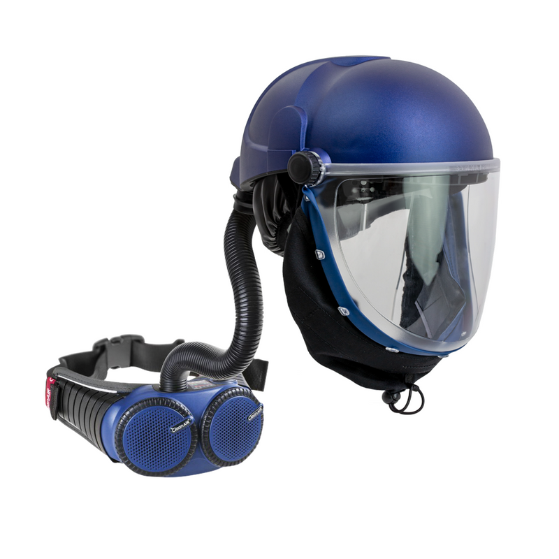 MAXISAFE CLEANAIR Grinding Helmet Face Shield With PAPR-RPH838A