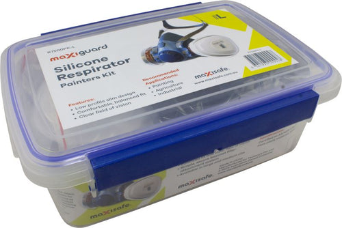 MAXISAFE Silicone Half Face Mask With Filters-Painters Kit