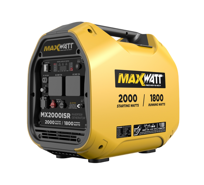 MAXWATT 2000W Petrol Inverter Generator Recoil Start MX2000ISR