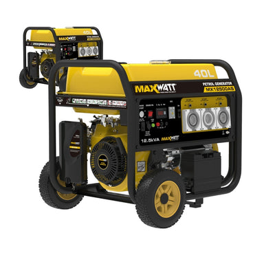 Maxwatt 12.5kVA Petrol Portable Generator with Electric Start + 2 Wire Auto Start-JTD