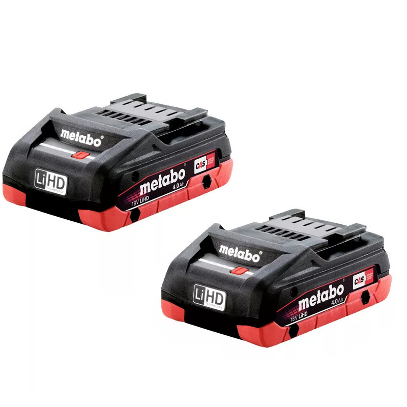 Metabo 18v 4ah LiHD Battery Twin Pack - AU32102400-BD