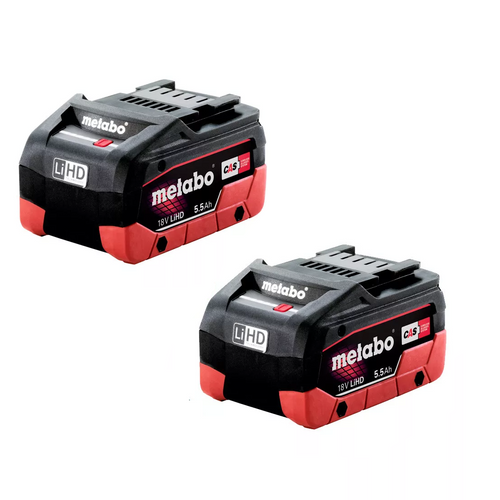 Metabo 18v 5.5ah LiHD Battery Twin Pack - AU32102550-BD
