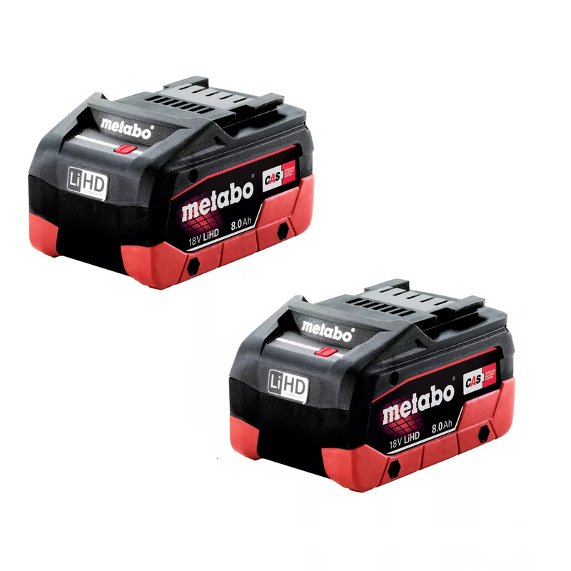 Metabo 18v 8ah LiHD Battery Twin Pack - AU32102800-BD