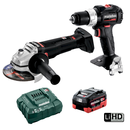 Metabo 18v Brushless Hammer Drill & Grinder Cordless Combo -JTD