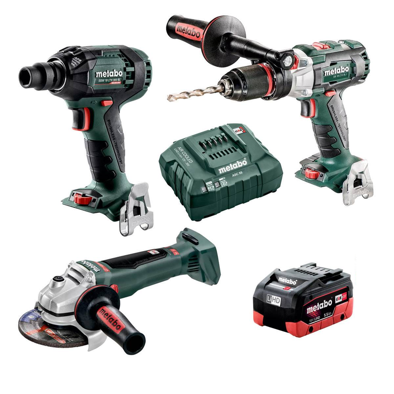 Metabo 18V Brushless Cordless LIHD Combo Kit-3pce