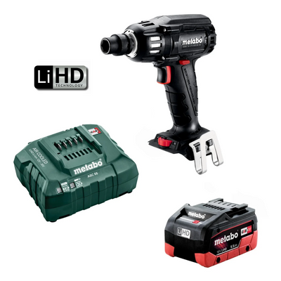 Metabo  18V  Li-Ion Brushless Cordless Impact Wrench Kit-400NM