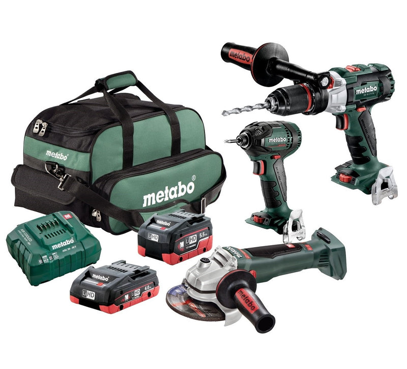Metabo AU68300455 18v 3PC Brushless LIHD Cordless Combo Kit-BD
