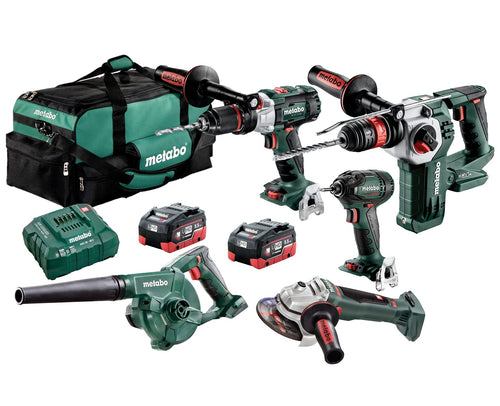 Metabo AU68503000 18v 5PC Brushless LIHD Cordless Combo Kit-BD