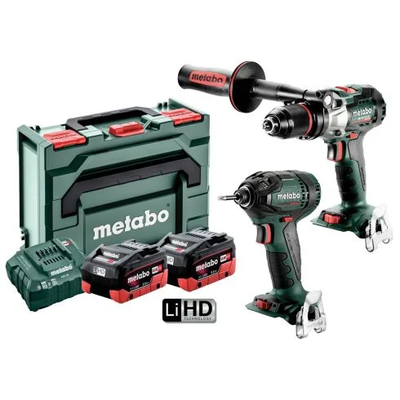 Metabo 18V 2 Piece Brushless Drill/Driver Combo Kit - 2 x 5.5Ah
