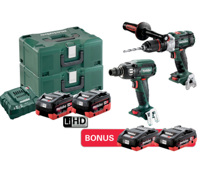 Metabo 18v 2pce Brushless Impact Drill & Wrench Cordless Combo -BD -au68203554