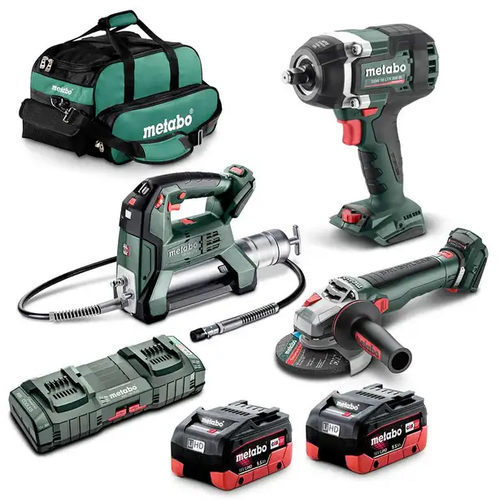 Metabo 18V 3 PIECE 2 X 5.5AH COMBO KIT MET18MX3SB2HD5.5FB