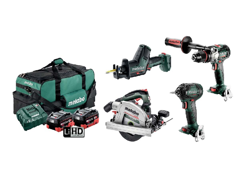 Metabo 18V 165mm circular saw Cordless Brushless 4 Piece Kit - 2 5.5Ah