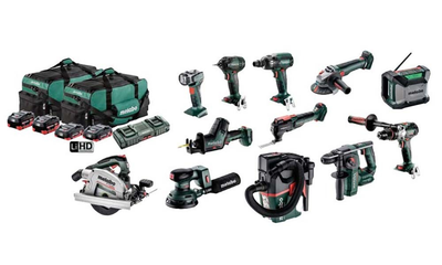 Metabo 18V Brushless 12 Piece Cordless 18V Battery Combo Kit