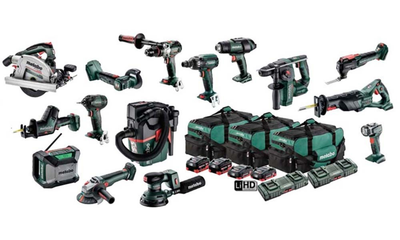 Metabo 18V Brushless 15 Piece Cordless 18V Battery Combo Kit