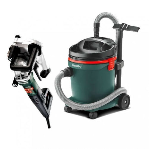 Metabo MFE40 1900w Dual Blade 125mm Diamond Wall Chaser & Dust Extractor Combo