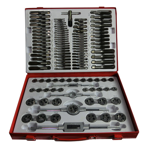 METALWORKS By Teng Tools 110pce Tap & Die Set-Metric, UNC, UNF and NPT