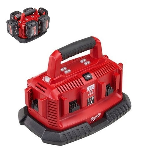 Milwaukee M1418C6 18V Li-Ion 6 Bay Battery Sequential Charger
