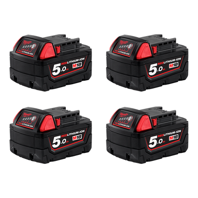 Milwaukee 18v 5ah Red Lithium Ion Battery Pack-M18B54