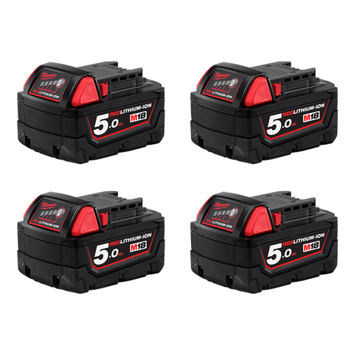Milwaukee 18v 5ah Red Lithium Ion Battery Pack-M18B54