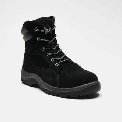 Munka Girder Zip Lace Up Steel Cap Safety Boots-Black
