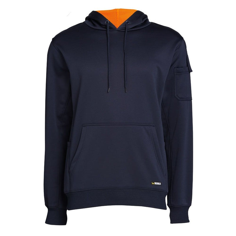 DIADORA Munka Pullover Hoody Jumper-Navy Orange