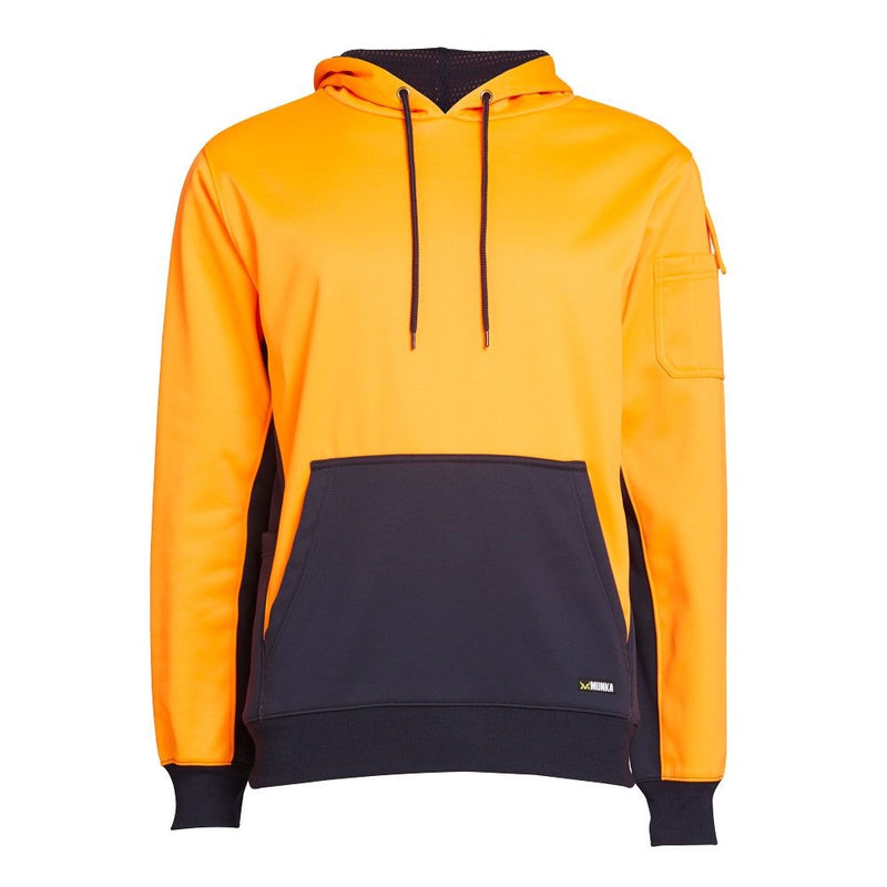 DIADORA Munka Hi Vis Pullover Hoody Jumper-OrangeNavy